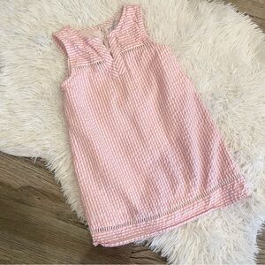 Vineyard Vines Pink Seersucker Dress Girls 4T Sweet Southern Preppy